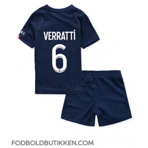 Paris Saint-Germain Marco Verratti #6 Hjemmebanetrøje Børn 2022-23 Kortærmet (+ Korte bukser)